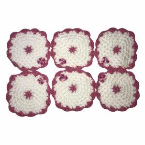 Handmade Hand Crafted Crocheted 4 Sided Squares